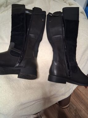 Classic Black Over-the-Knee Boots with Side Zip